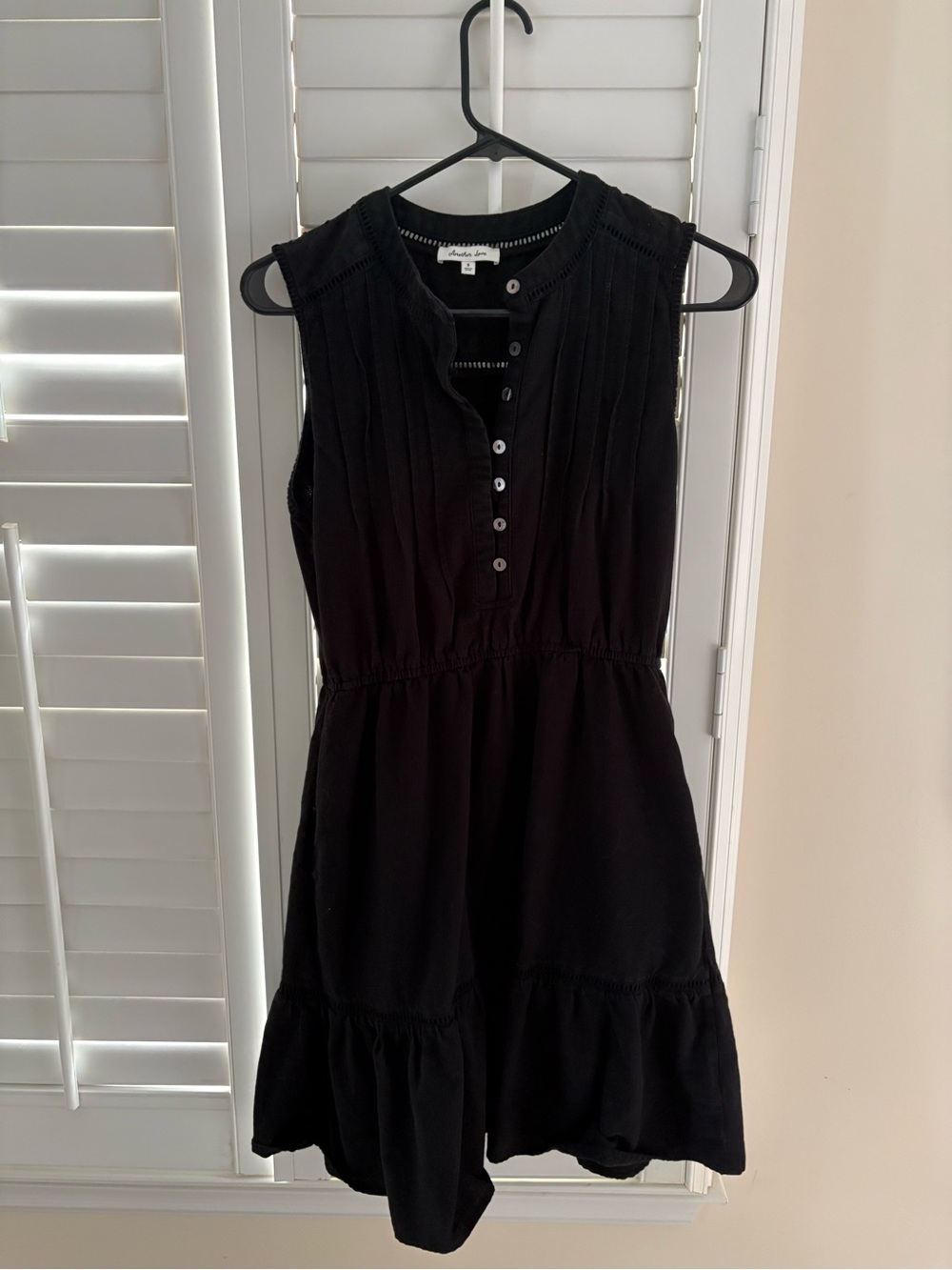Another Love Sleeveless Black Mini Dress